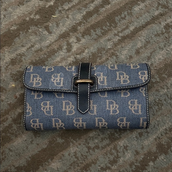 Dooney & Bourke Handbags - Dooney & Bourke Blue Monogram Wallet